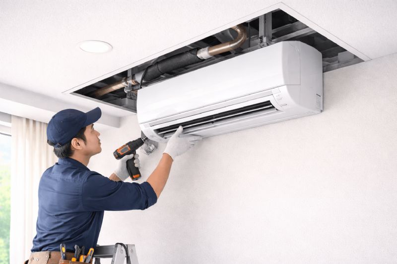 冷氣安裝別忽略上方空間！與天花板保持 10～15 公分更理想